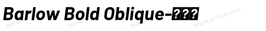 Barlow Bold Oblique字体转换